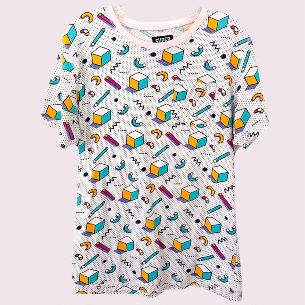 Retro Memphis graphic tee